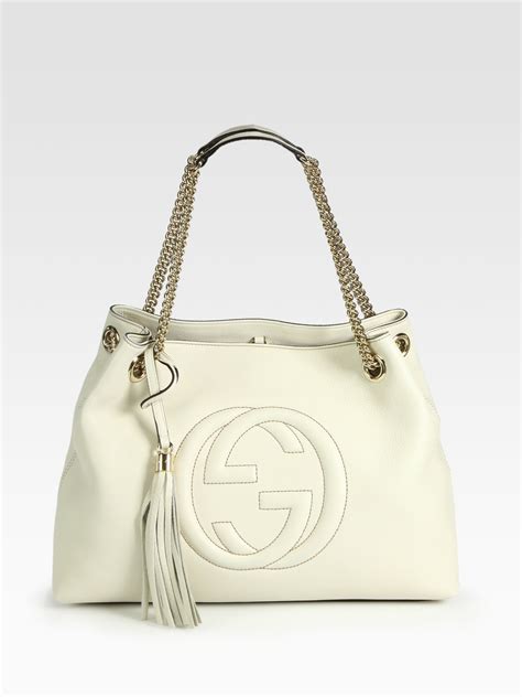 gucci 458058|white Gucci handbag.